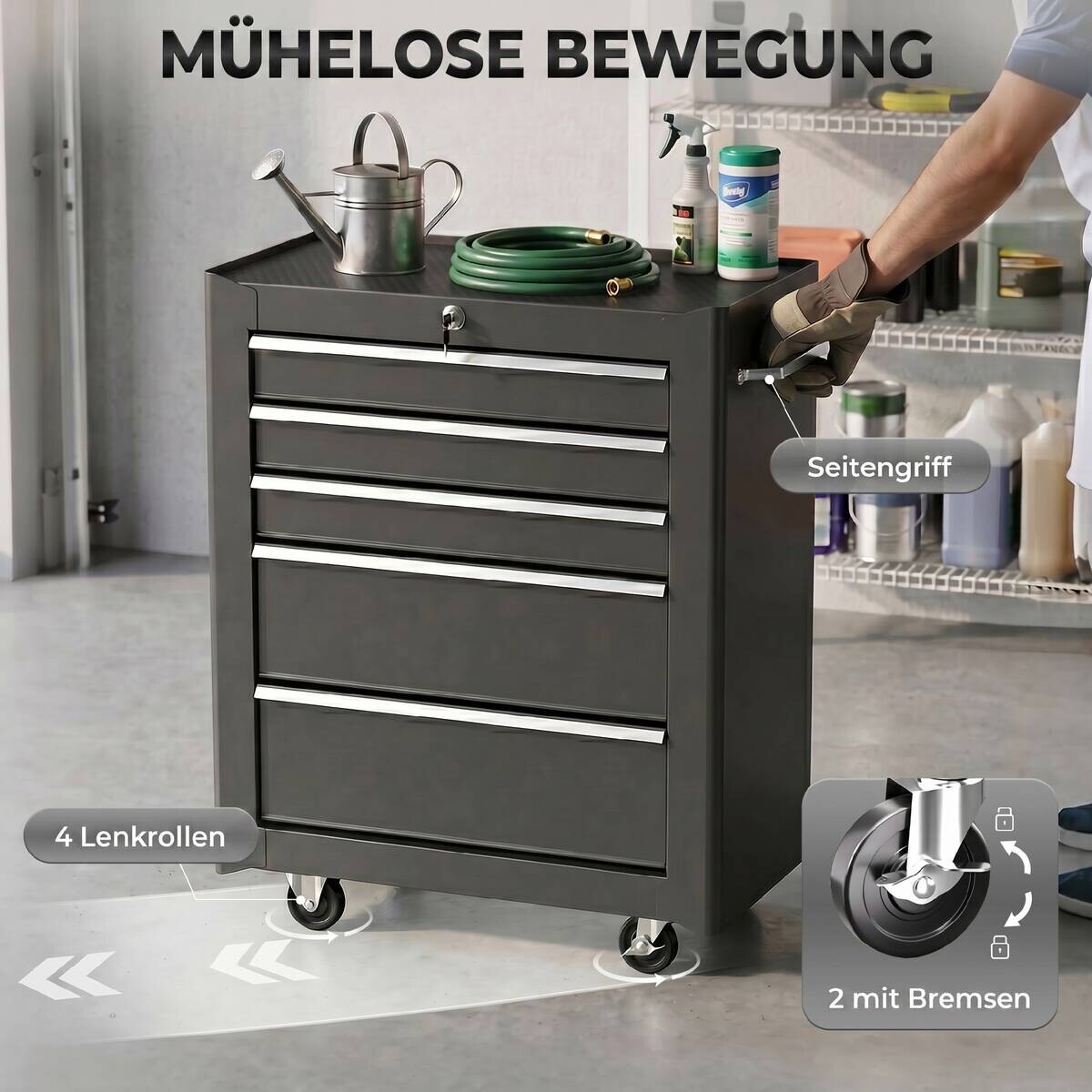 Werkstattwagen B/H/T: ca. 61,5x82,5x33 cm