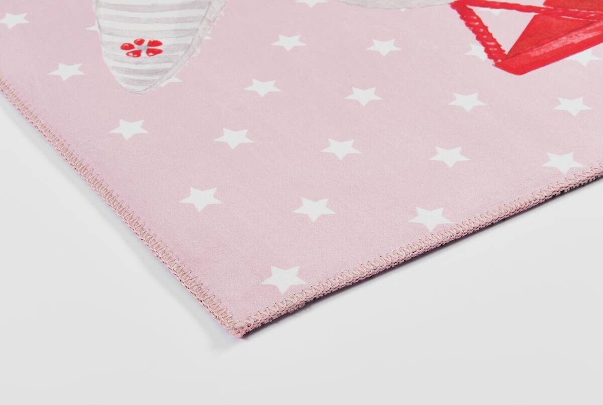 Baby Glück Kinderteppich rosa B/L: ca. 80x150 cm
