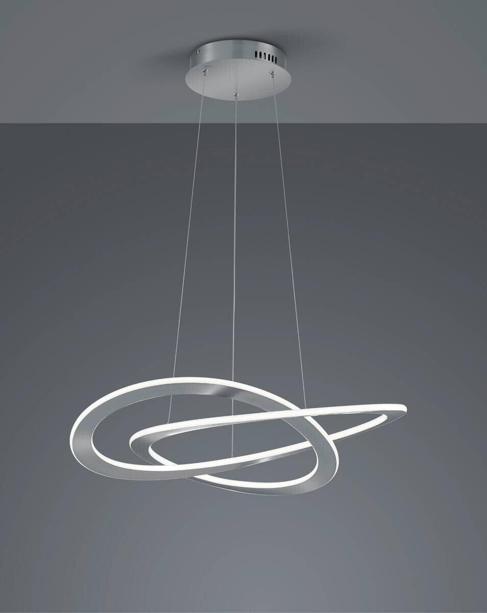 Reality LED-Pendelleuchte nickel Metall
