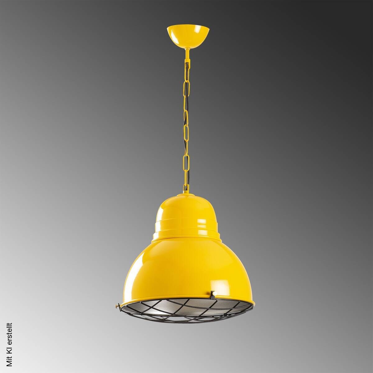 Opviq Pendelleuchte gelb gold B/H/T: ca. 31x98x31 cm E27 1 Brennstellen
