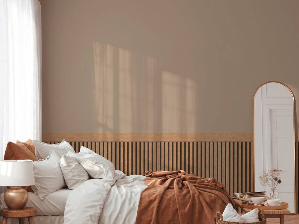 Vliestapete Holzoptik dunkelbraun schwarz B/L: ca. 106x500 cm