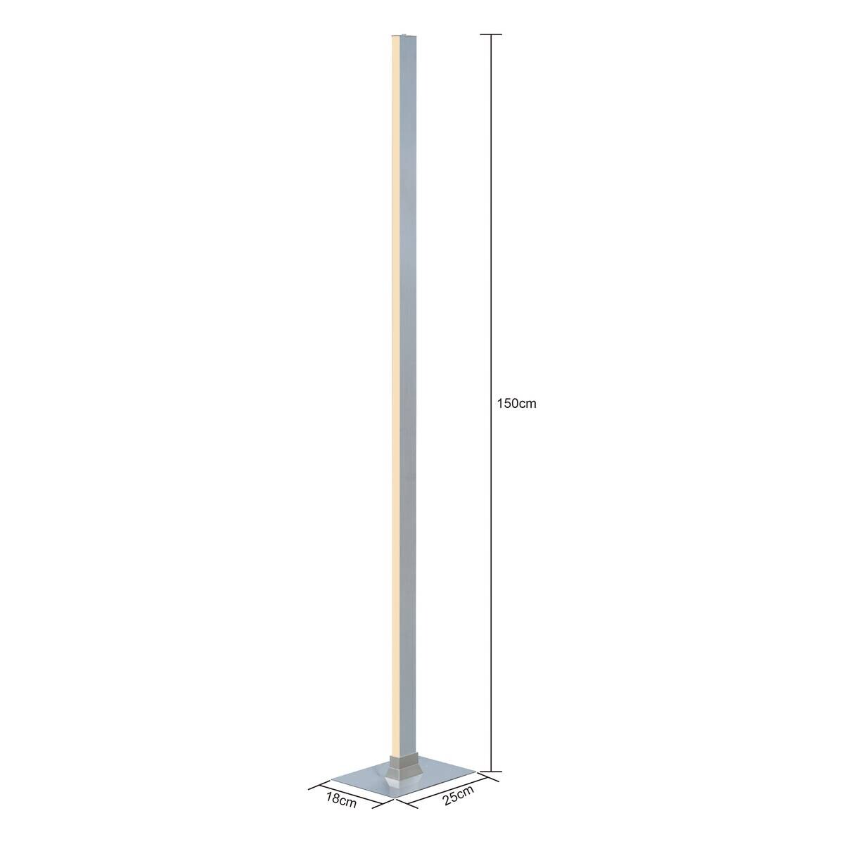 POCOline Stehlampe Camille Aluminium Metall B/H/L: ca. 25x150x25 cm