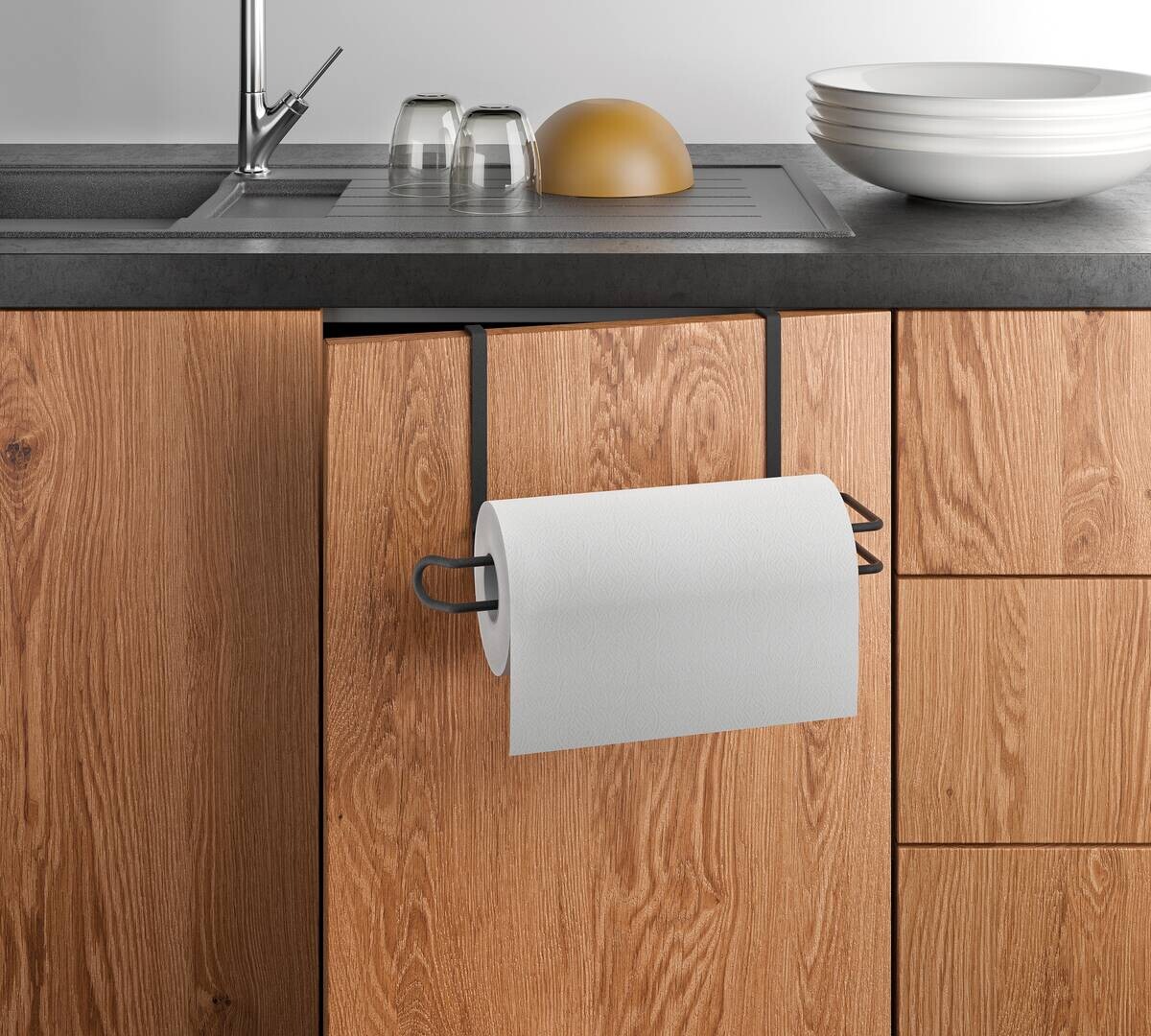 Metaltex Haushaltshelfer mattschwarz Metall B/H/L: ca. 18x10x35 cm