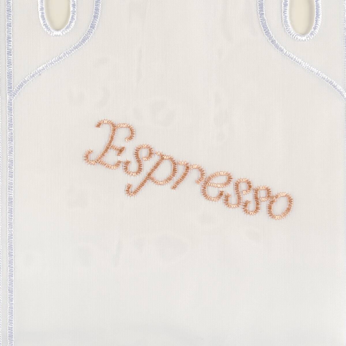 Scheibengardinen-Meterware Cafe braun H: ca. 45 cm