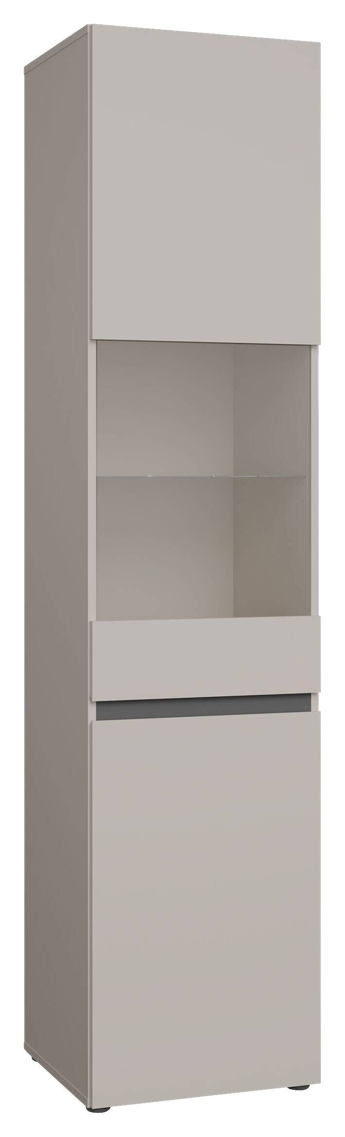 Vitrine Kaschmir anthrazit B/H/T: ca. 45x194x41 cm