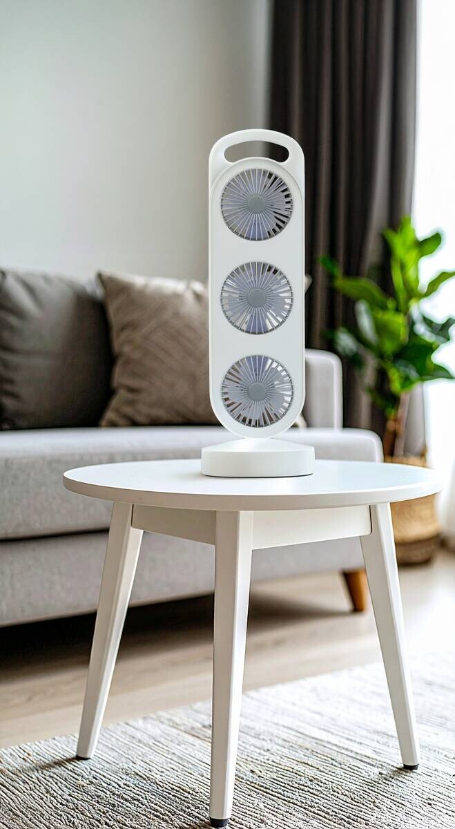 Lifetime Standventilator 871125243632 weiß Kunststoff B/H/L: ca. 13x8,2x37 cm