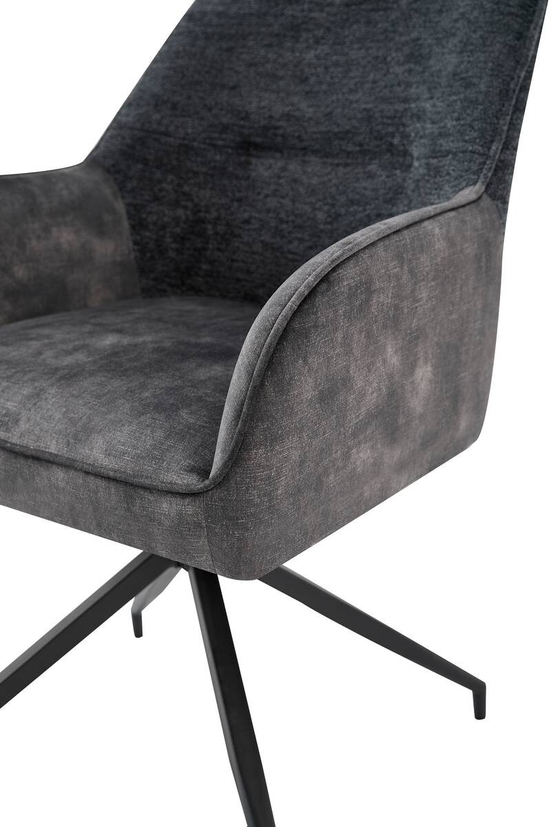 Stuhl JACKY 2er-Set anthrazit B/H/T: ca. 62x87x56 cm