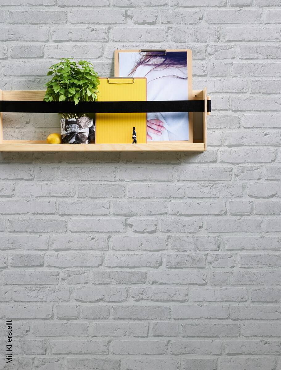 A.S.Creation Vliestapete Best of Wood`n Stone 2nd Edition Steine grau B/L: ca. 53x1005 cm