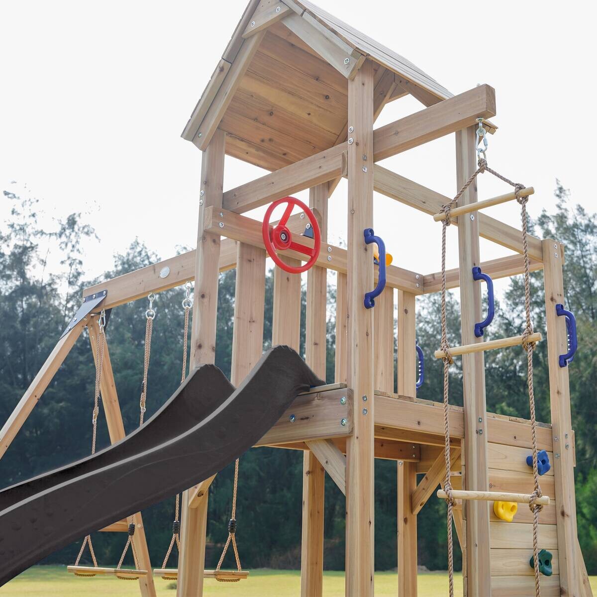 AXI Spielturm Moos braun B/H/L: ca. 342x267x375 cm