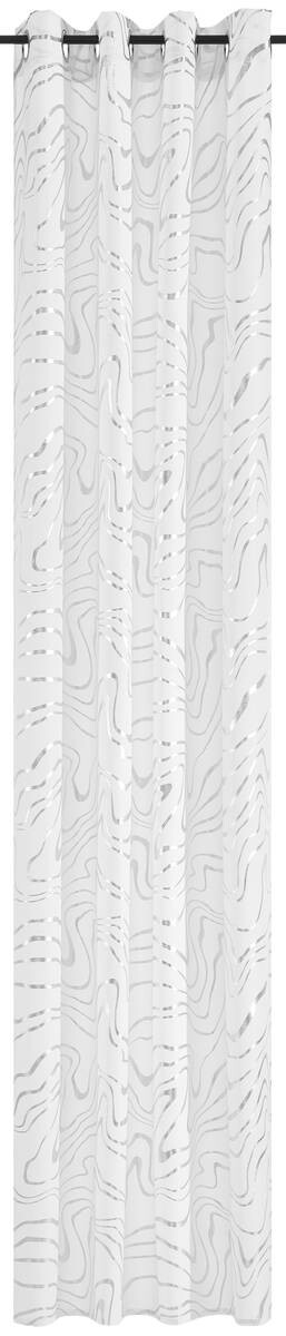 POCOline Ösenvorhang Samoa weiß 100% Polyester B/L: ca. 135x245 cm
