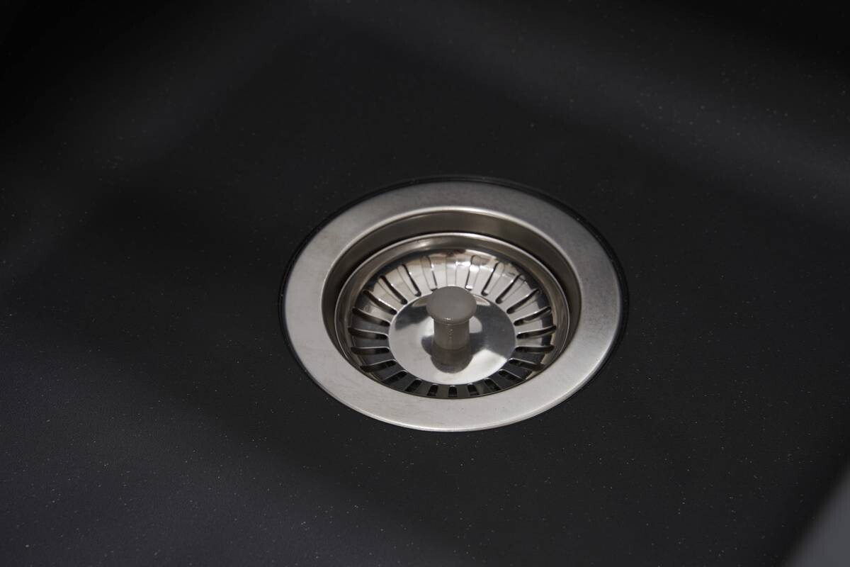 Respekta Einbauspüle Denver 86 x 50 S schwarz Mineralite B/H/T: ca. 86x20x50 cm