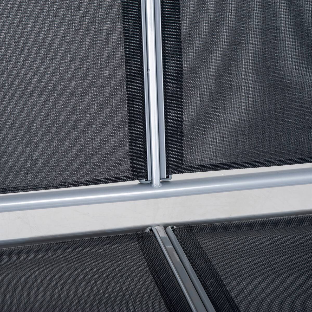 Outsunny Hollywoodschaukel schwarz Metall B/H/L: ca. 110x153x170 cm