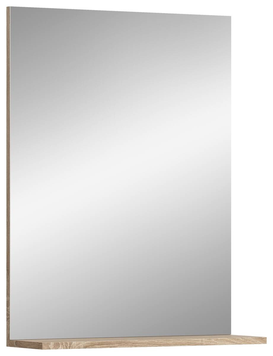 Badspiegel Lambada Eiche Sonoma Nachbildung weiß Hochglanz B/H/T: ca. 60x79x18 cm