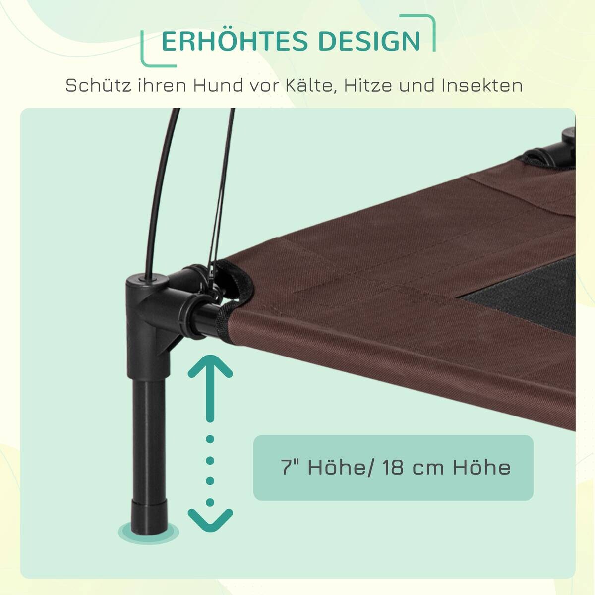 PawHut Hunde-Zubehör schwarz Polyester B/H/L: ca. 46x61x62 cm
