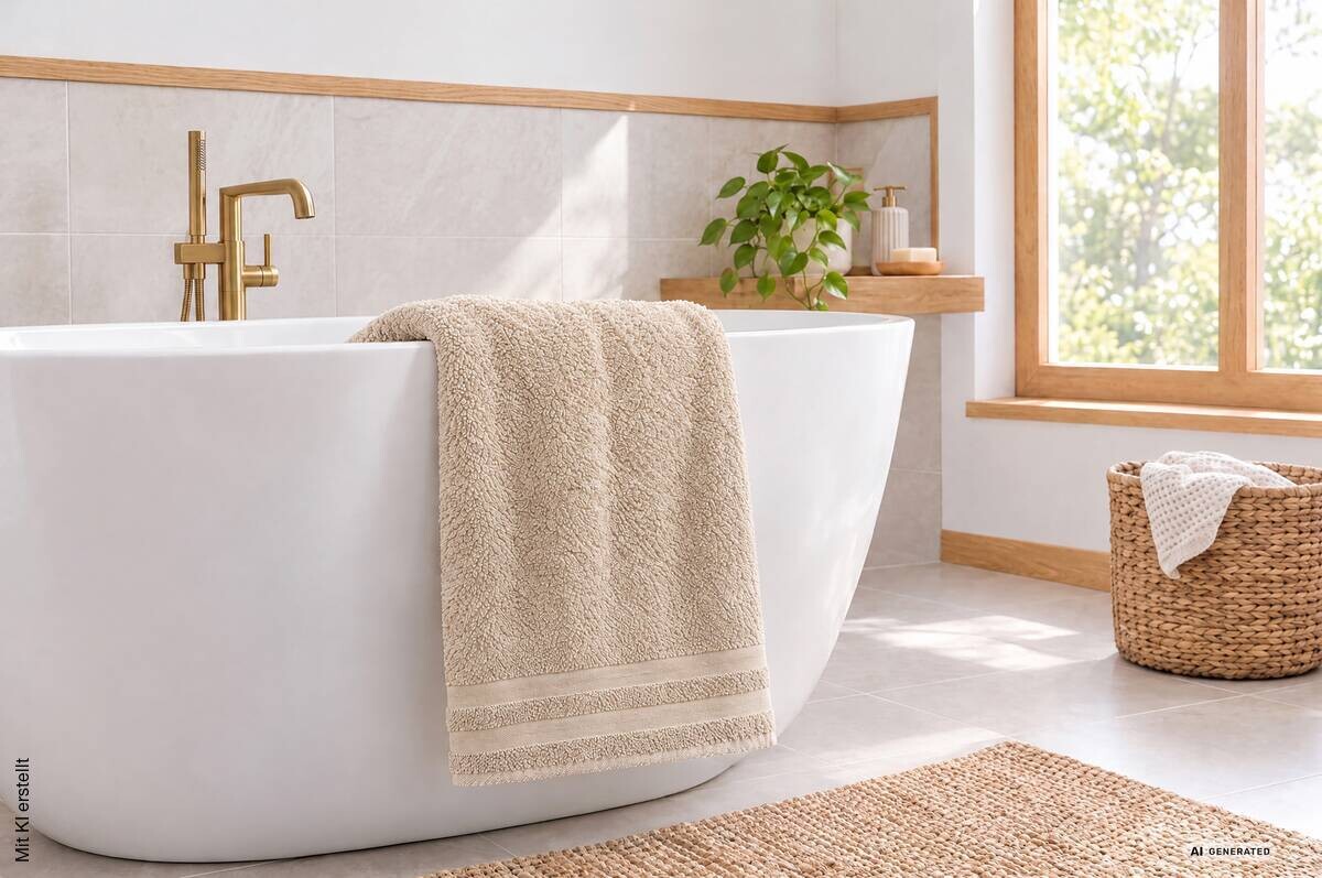 Badetuch Miami kitt 100% Baumwolle B/L: ca. 100x150 cm