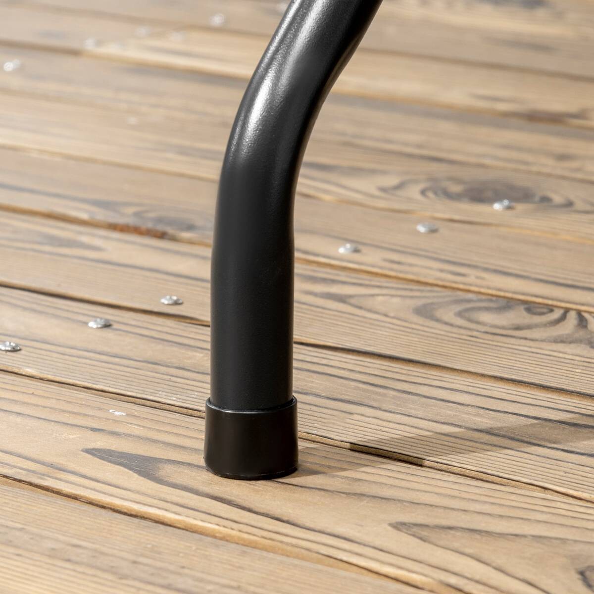 Outsunny Gartentisch dunkelgrau Polyethylen B/H/L: ca. 75,5x73x180 cm