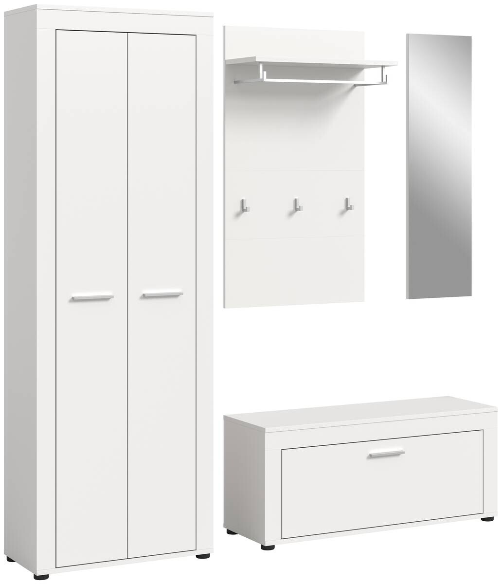 Garderobe JAM weiß B/H/T: ca. 184x191x35 cm