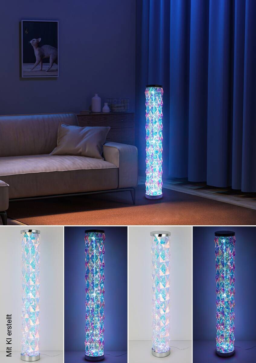 Nolo Stehlampe Shine transparent B/H/T: ca. 104x16x16 cm