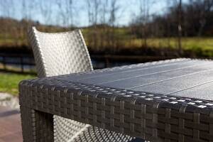 ProGarden Tisch King anthrazit Kunststoff B/H/L: ca. 79x72x79 cm