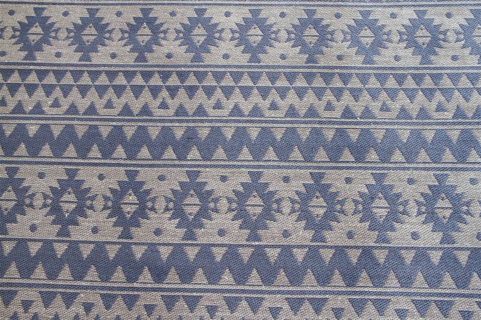 Kayoom Flachgewebeteppich Sunny 210 hellblau D: ca. 120 cm
