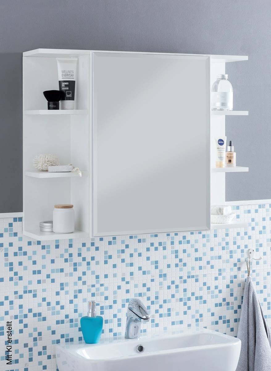 Hängeschrank weiß Spanplatte B/H/T: ca. 80x64x20 cm
