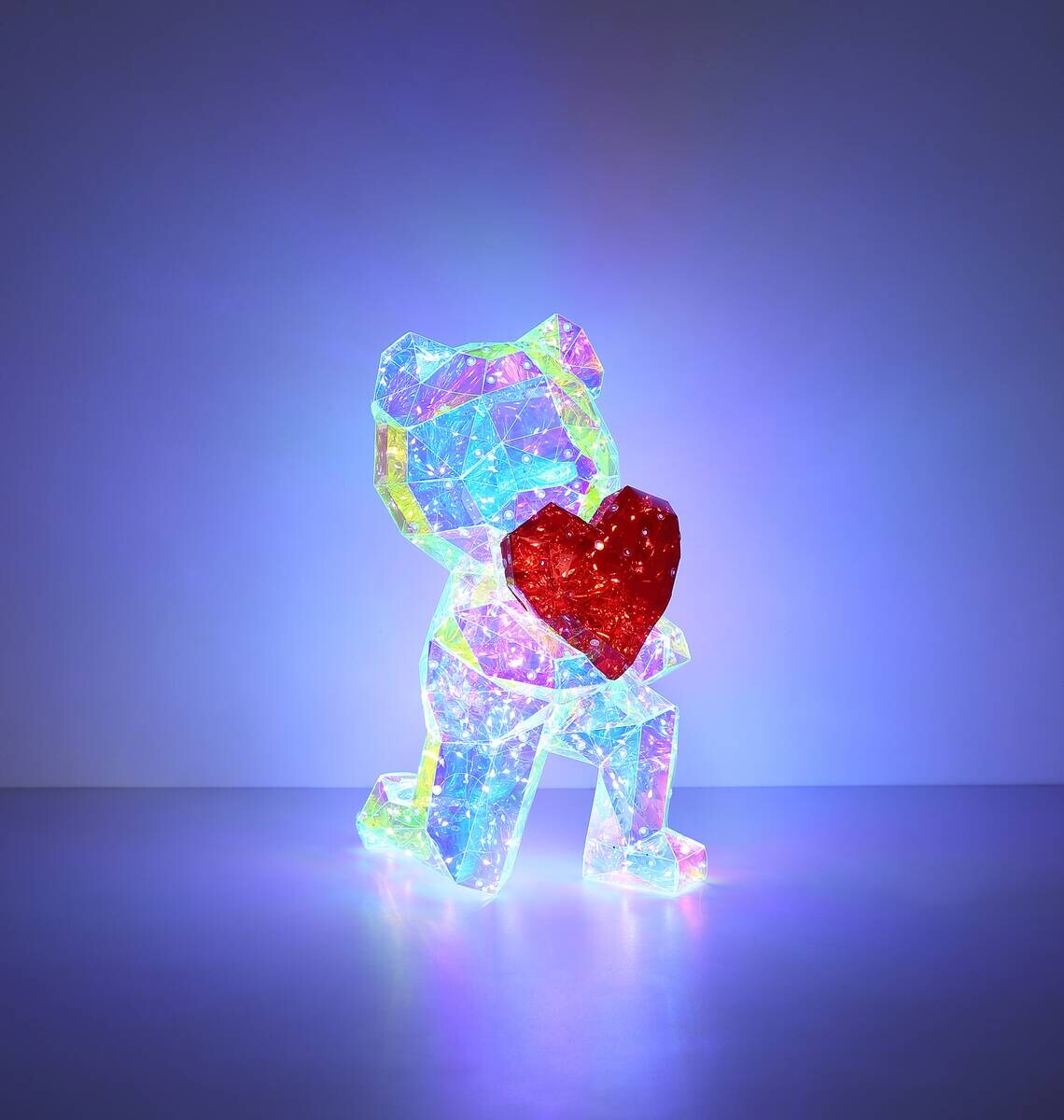 GLOBO LED-Tischleuchte BRONDAR klar Kunststoff B/H/T: ca. 22x41x27 cm 1 Brennstellen