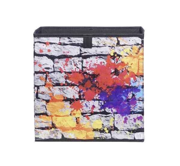 Motivbox Graffiti anthrazit grau B/H/T: ca. 32x32x32 cm