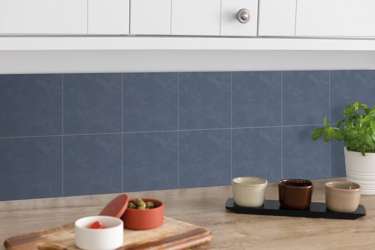 d-c-fix Wandfliese selbstklebend blau B/L: ca. 15,25x15,25 cm