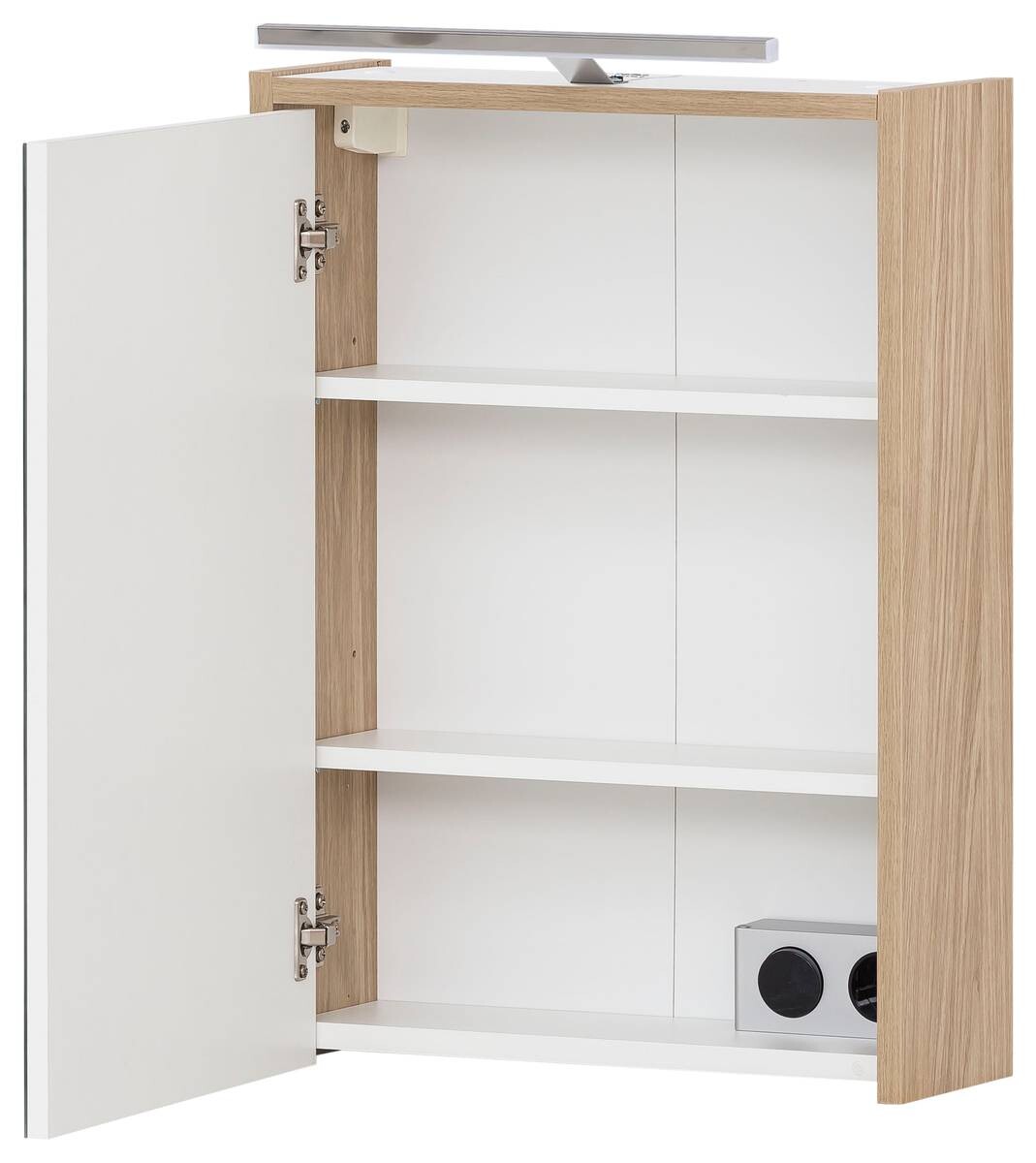 Spiegelschrank Flag Eiche hell Nachbildung B/H/T: ca. 43,5x64x16 cm