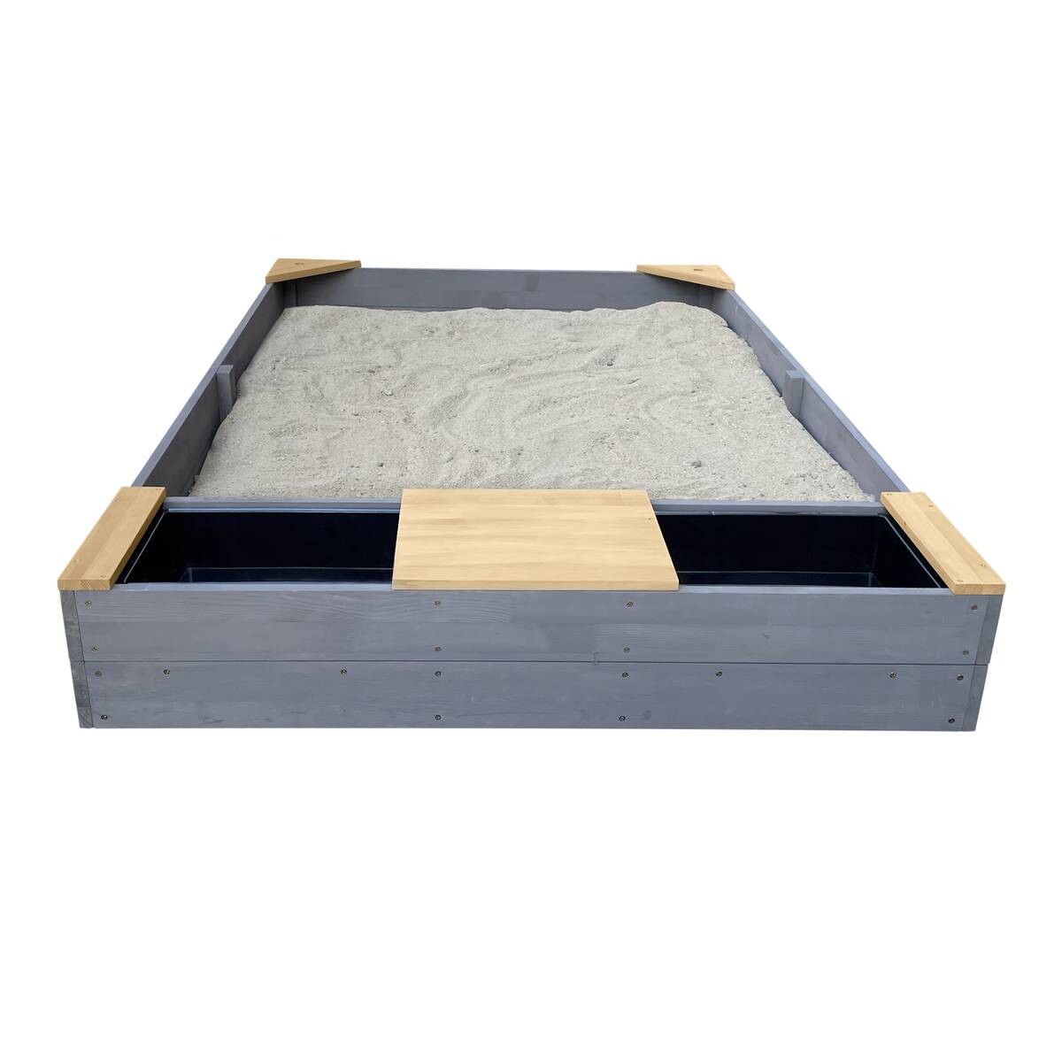 AXI Sandkasten Kelly grau B/H/T: ca. 115x21,8x180 cm