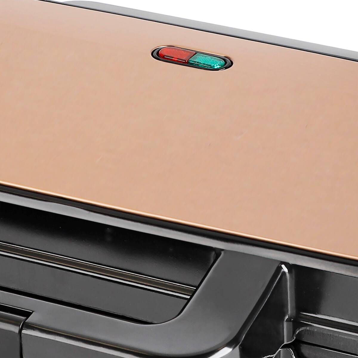 Emerio Sandwichtoaster schwarz Kupfer Kunststoff B/H/L: ca. 24,3x10x29,2 cm