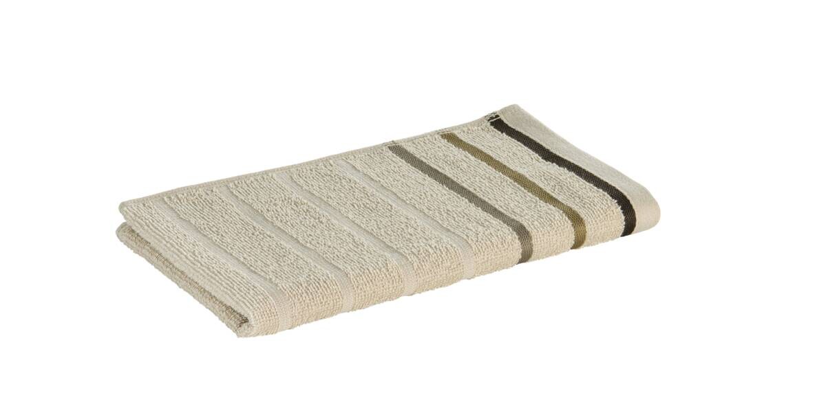 oh cosy Gästetuch Marta sand 100% Baumwolle B/L: ca. 30x50 cm