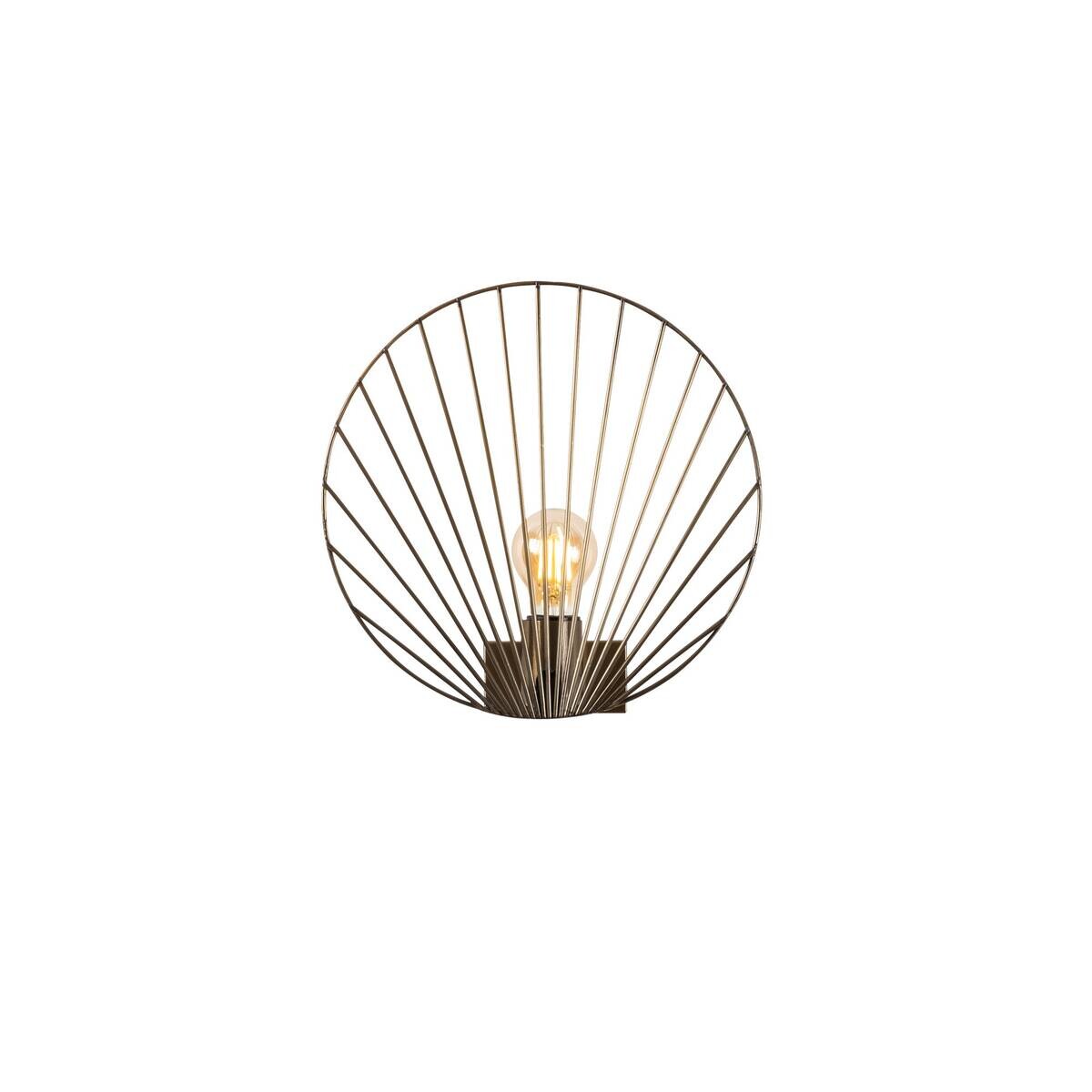Opviq Wandleuchte Byisoo bronze Metall B/H/T/L/D: ca. 12x30x12x30x30 cm E27 1 Brennstellen