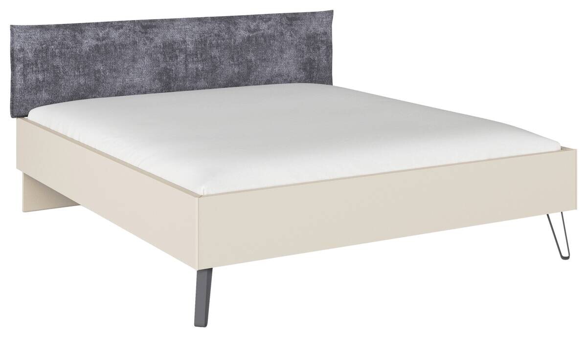 Bett Briona champagner B/H/T: ca. 196x97x209 cm Liegefläche B/L: ca. 180x200 cm