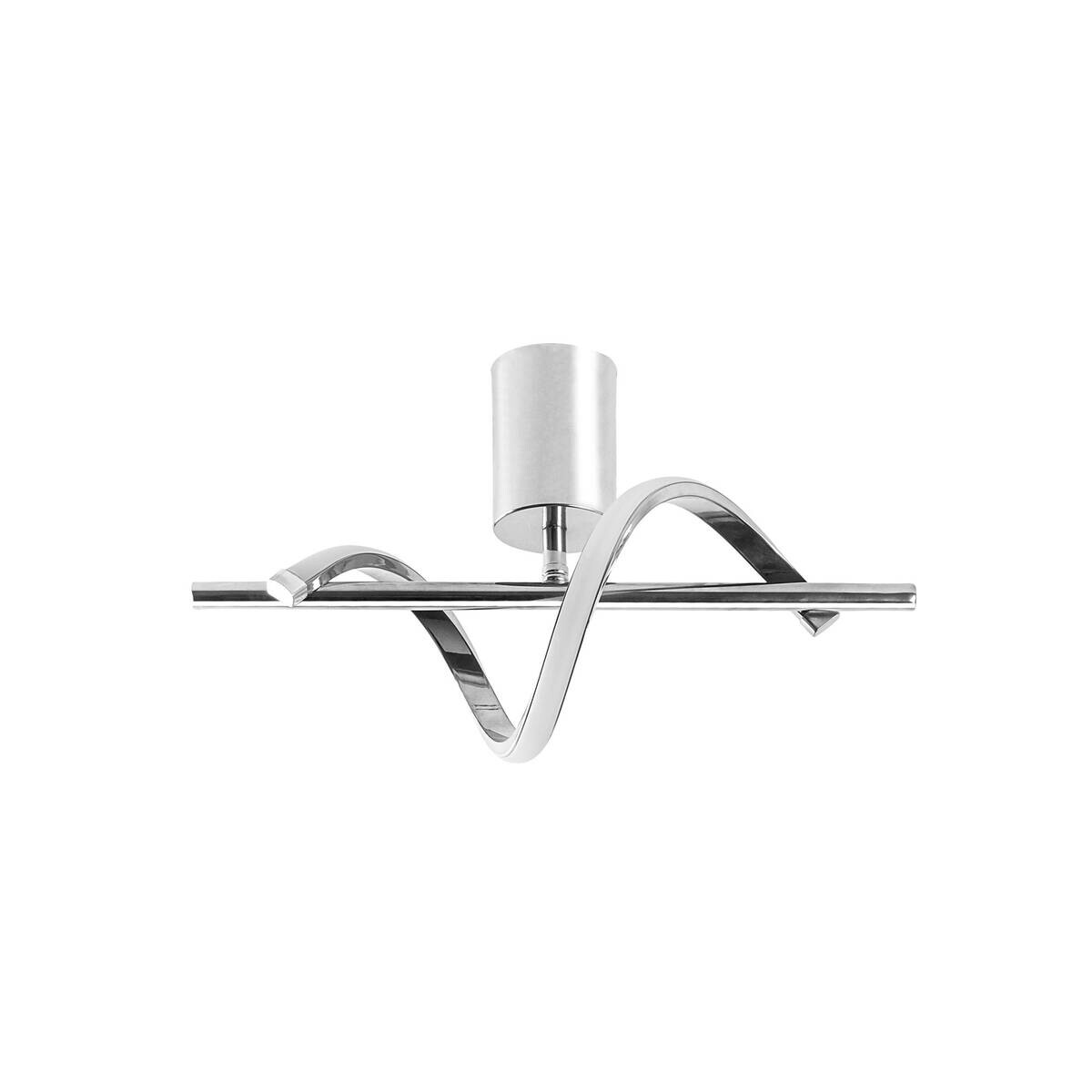 Opviq Deckenleuchte Chrom Metall B/H/T/L: ca. 41x16x25x41 cm