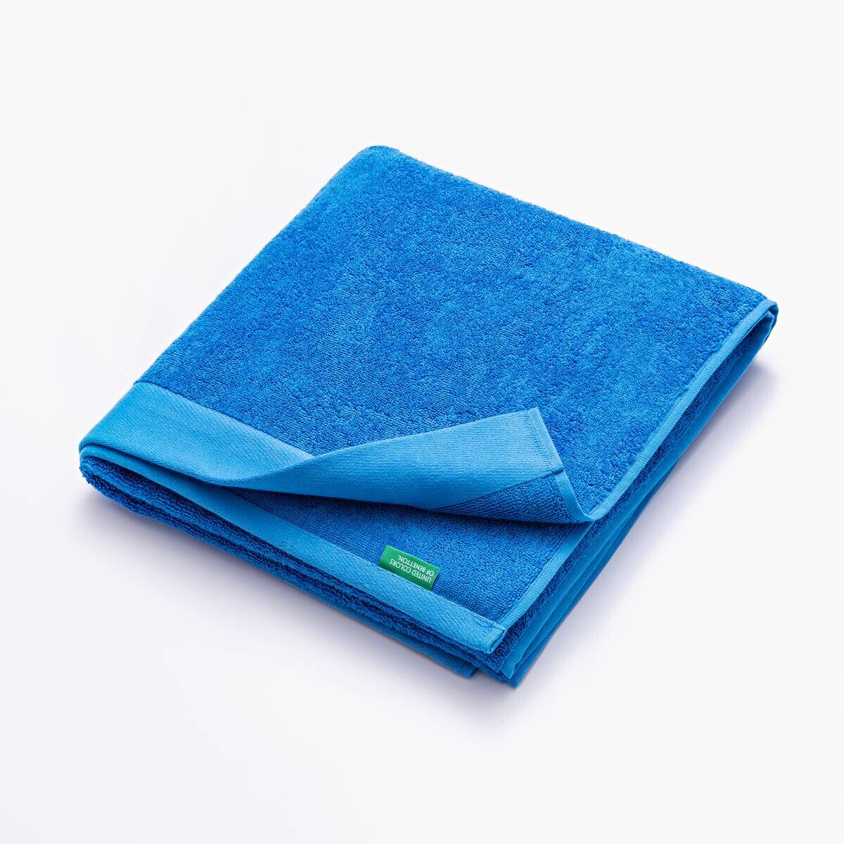 BENETTON Badetuch blau Baumwolle B/L: ca. 90x150 cm