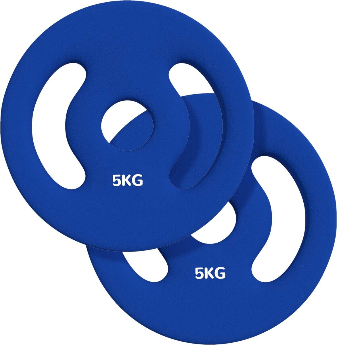 SPORTNOW Hantelscheiben blau Kunststoff B/H/L: ca. 20x4x20 cm