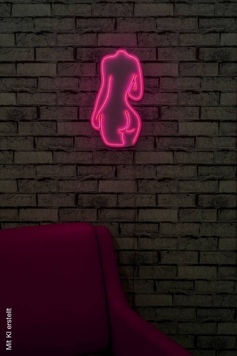 Opviq LED-Wandleuchte rosa PVC B/H/T/L: ca. 22x42x2x22 cm