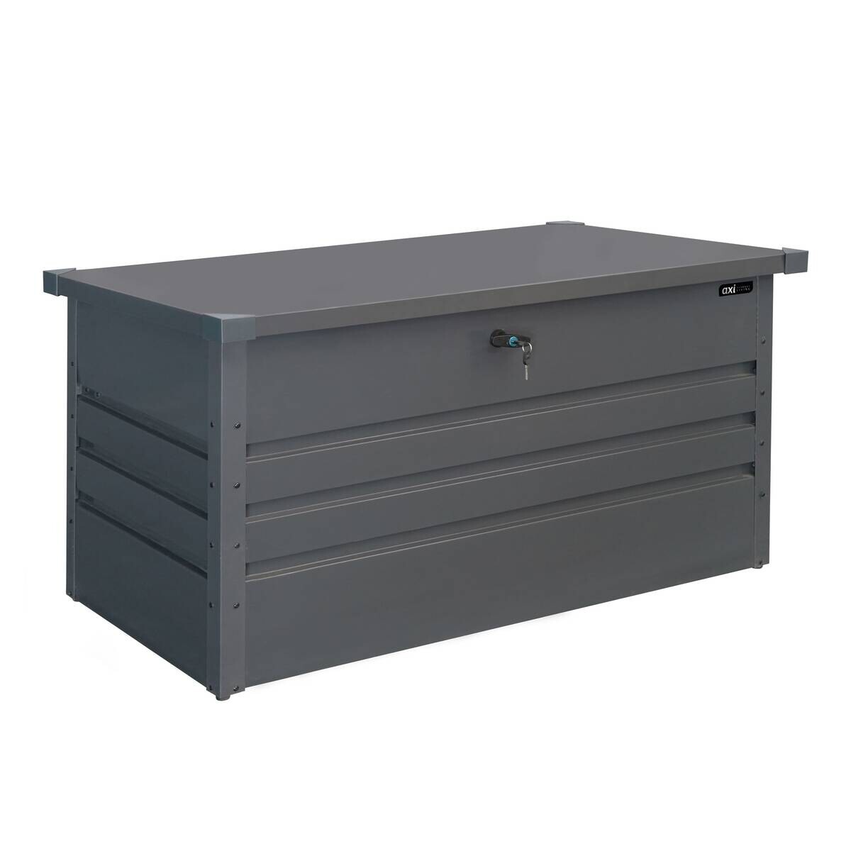 AXI Outdoor Living Gartenbox Miles anthrazit Metall B/H/L: ca. 60x62x132 cm