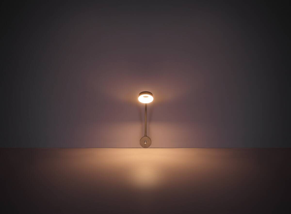 GLOBO LED-Wandleuchte Lehovo silber Kunststoff Metall B/H: ca. 26x45,5 cm