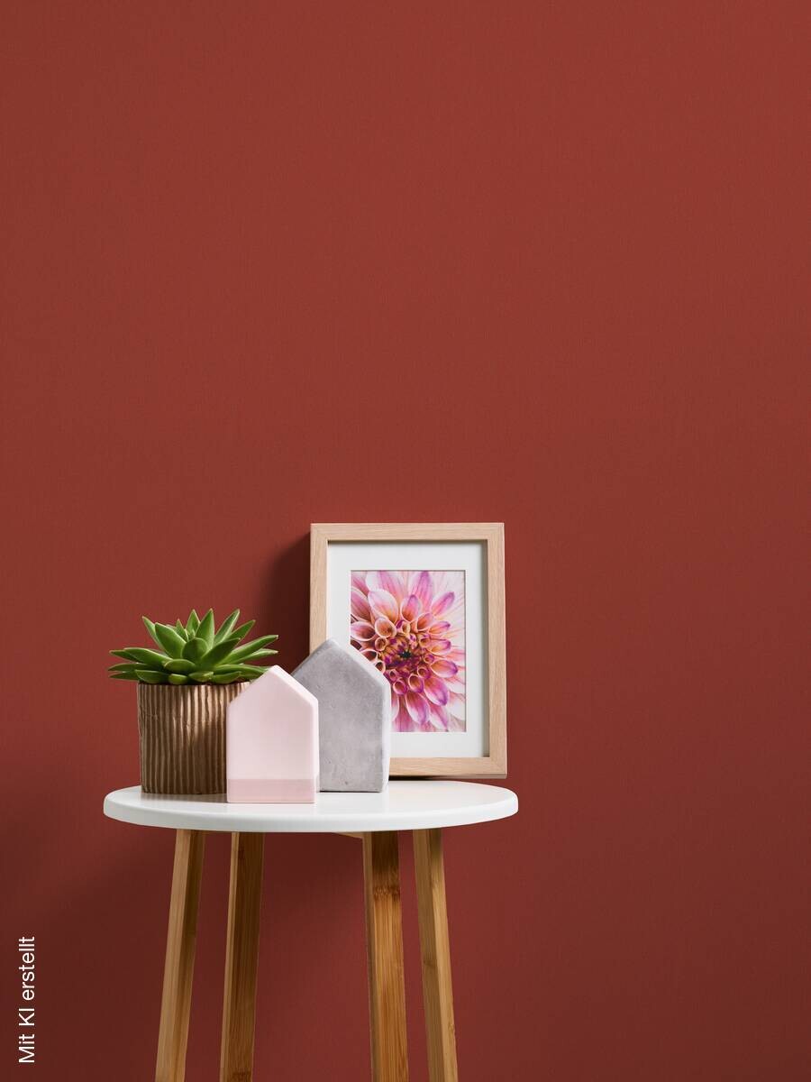 Livingwalls Vliestapete Best of Vlies Uni rot B/L: ca. 53x1005 cm