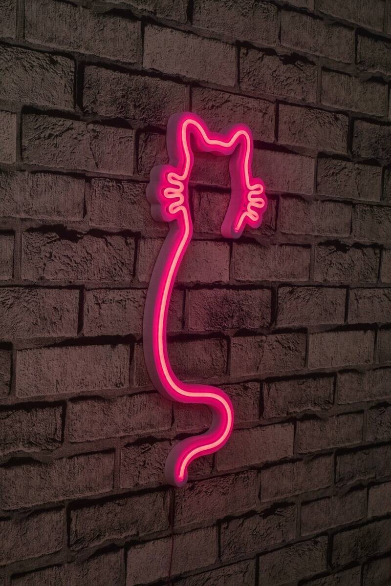 Opviq LED-Wandleuchte rosa PVC B/H/T/L: ca. 22x48x2x22 cm