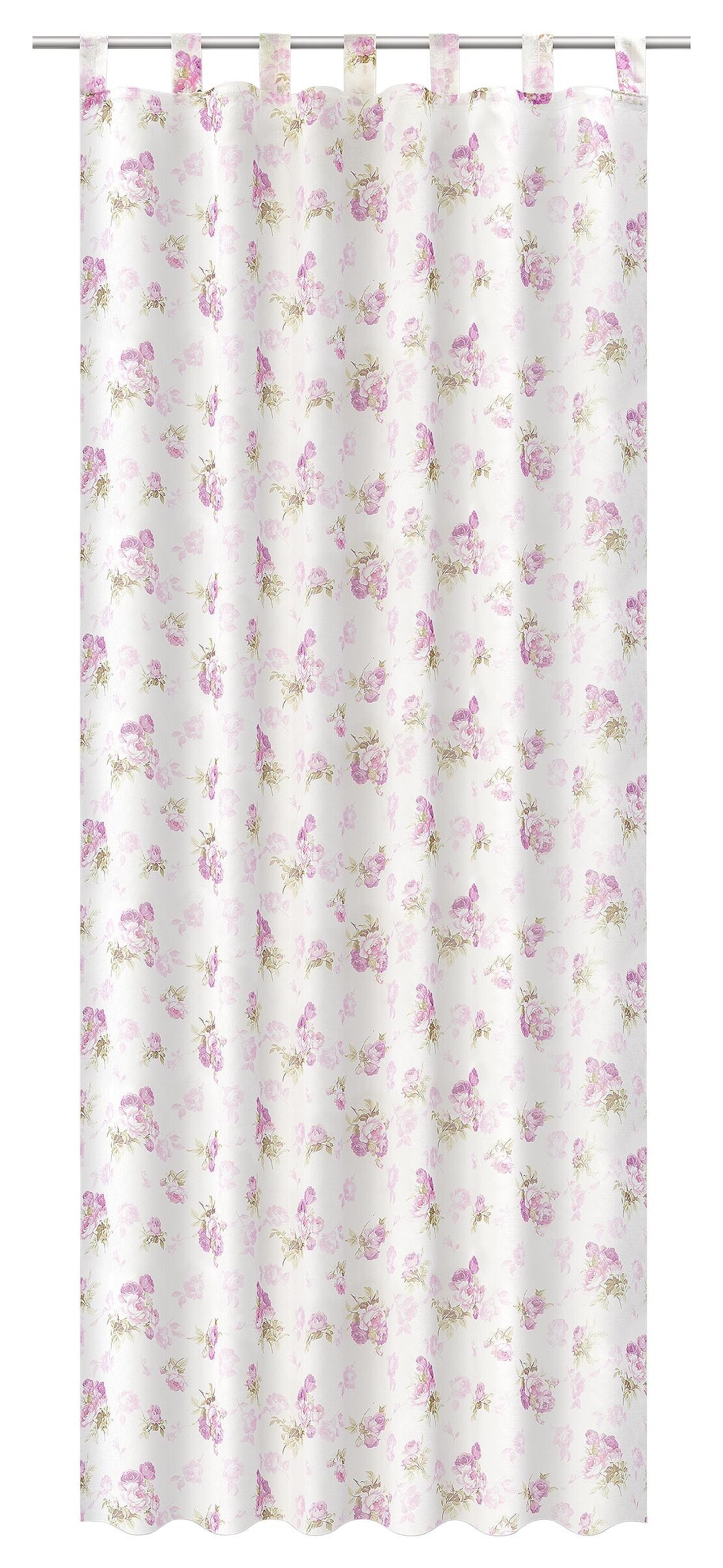 POCOline Kombivorhang Rosemarie-II rosé 100% Polyester B/L: ca. 135x245 cm
