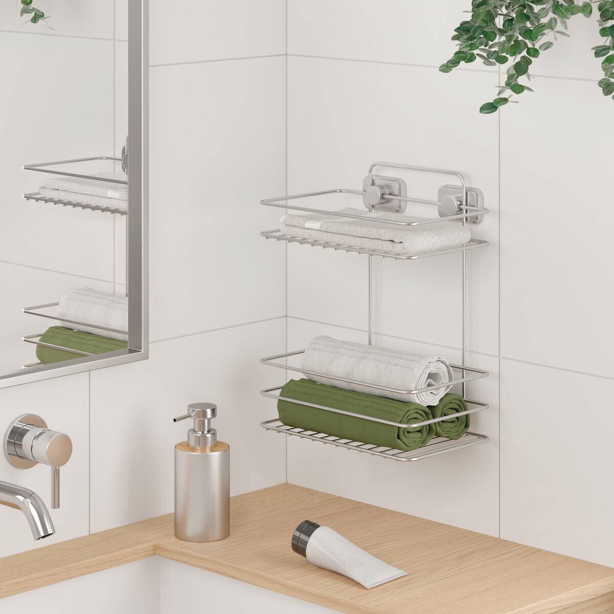 Badregal Chrom Metall