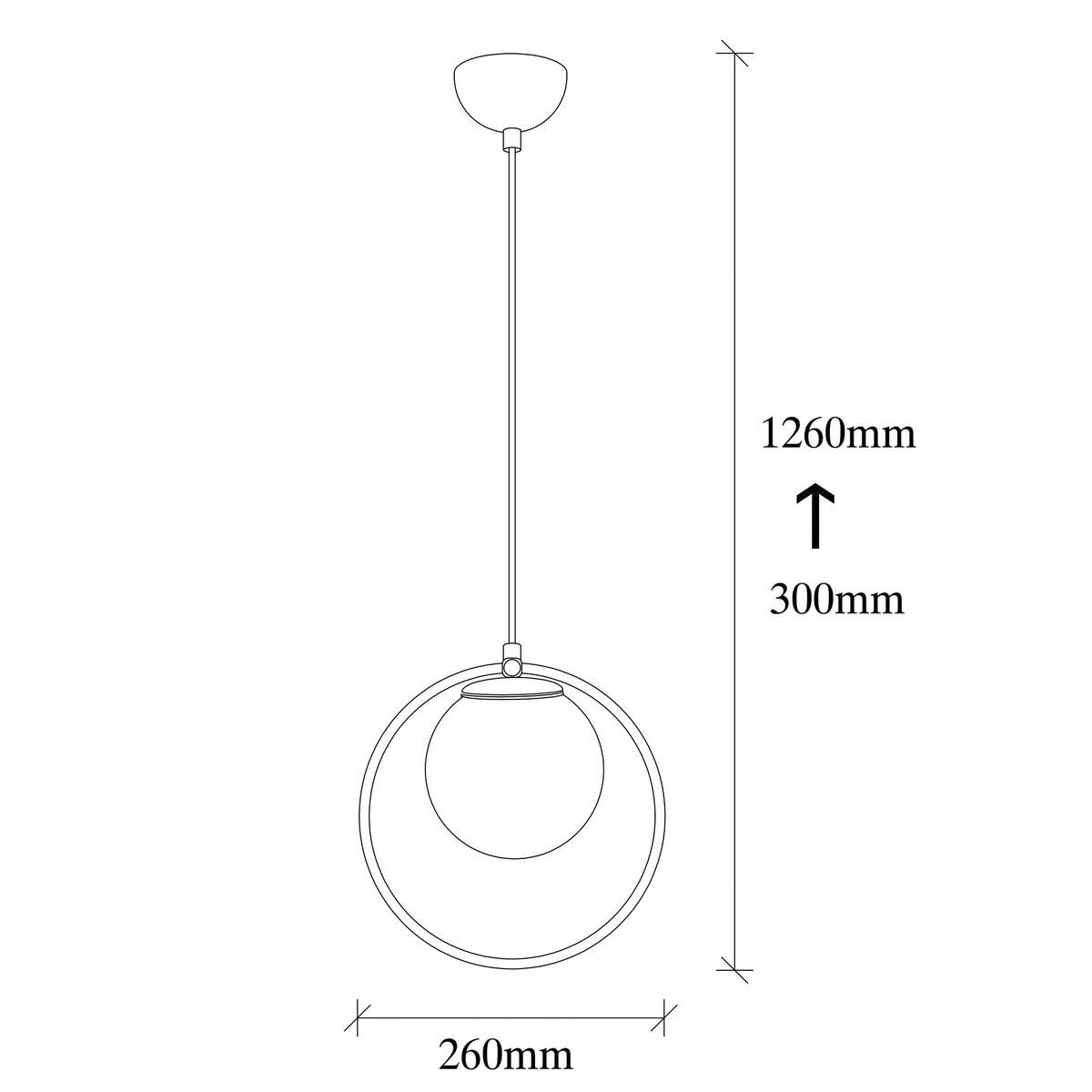 Opviq Pendelleuchte Dolunay schwarz weiß Metall Glas B/H/T/L/D: ca. 15x126x15x26x15 cm E27 1 Brennstellen