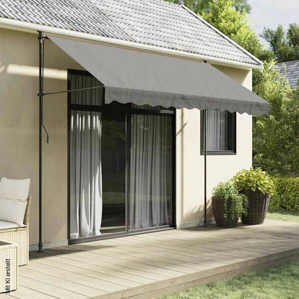 vidaXL Markise anthrazit B/H/L: ca. 150x300x300 cm