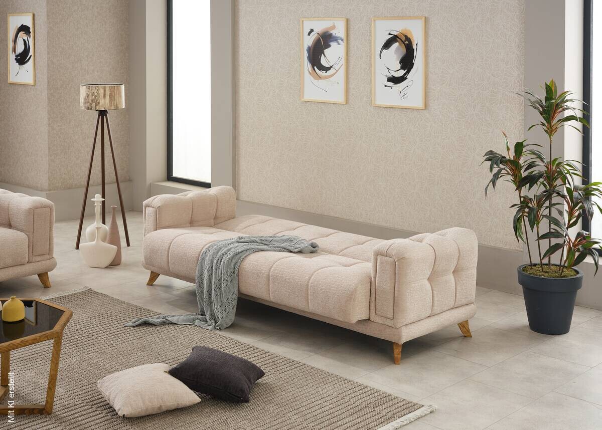 Sofa 3-2-1 Rixos beige Webstoff