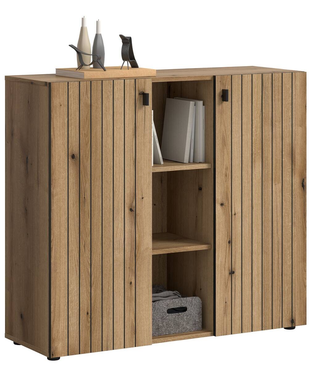 Schuhkommode STATION Evoke Oak Nachbildung B/H/T: ca. 106x96x37 cm