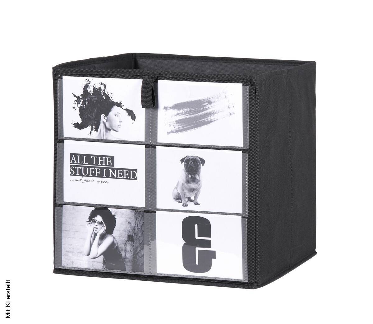 Fotobox anthrazit B/H/T: ca. 32x32x32 cm
