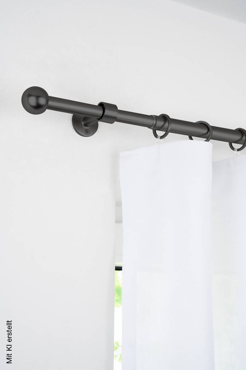 ondeco Stilgarnituren schwarz Metall ausziehbar von ca. 160 bis 280 cm 1.0 Läufe